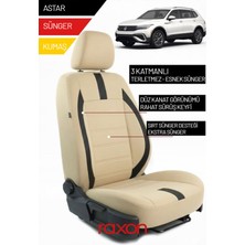 Raxon Volkswagen Tiguan 2022 ve Sonrası Için 2+1 Binek Araçlara Uyumlu Tay Tüyü Oto Koltuk Kılıfı