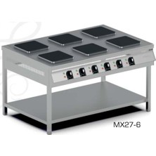 Pimak Taban Raflı 8 Gözlü Elektrikli Ocak