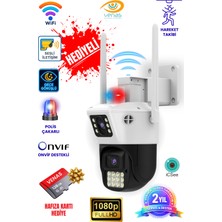 Venas Çift Kameralı 8 Mp Kablosuz Wifi Hafıza Kartı Hediyeli Güvenlik Kamerası