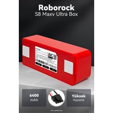 Roborock S8 Sonic 6400MAH Box Robot Süpürge Bataryası - Maksimum Ömür, Güvenli Şarj Koruması