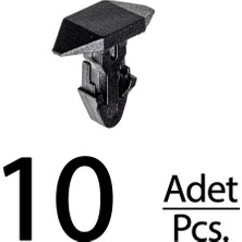 Alpha Auto Part Acura Integra Honda Civic Del Sol Cr-V Için Kaput Fitil Klips - 10 Adet