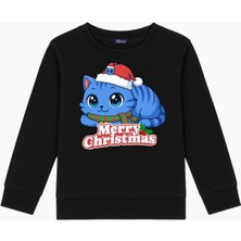 Mixxi Fashion Kpop Demon Hunters Sevimliderpy Yılbaşı Yeniyıl 3iplik Bisiklet Yaka Kız Çocuk Sweatshirt(4-13 Yaş)