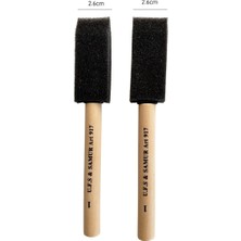 Sanathobi Ahşap Saplı Sünger Set, Zemin Boyama, Kağıt Boyama, Resim Boyama-2 Adet