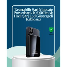 Marsilyan 5000MAH / 10000MAH Kapasiteli Manyetik Usb-C ve Kablosuz Powerbank
