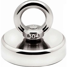 30 mm Süper Güçlü Magnet Fishing Neodyum Pot Mıknatıs, Kurtarma Mıknatısı