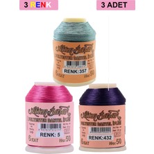 Marsilyan 3 Adet Altınbaşak Oya ve Dantel Ipi 20 gr - Royaleks - No: 005 - 432 - 357