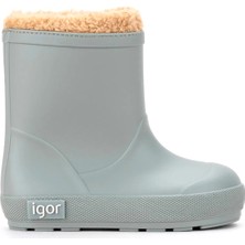 Igor Yogi Borreguito Çocuk Kürklü Yağmur Çizmesi - Yeşil W10306-013