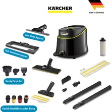 Karcher Sc 3 Deluxe Easyfix Plus Set 1900W 3.5 Bar Hızlı Isınan Buharlı Temizlik Makinesi - LED Göstergeli Kireç Çözücü Kartuşlu Kesintisiz Temizlik Imkanı-Kimyasalsız %99.99 Bakteri Öldürücü Etkili