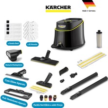Karcher Sc 3 Deluxe Easyfix Profesyonel Max Set 1900W 3.5 Bar Hızlı Isınan Buharlı Temizlik Makinesi - LED Göstergeli Sürekli Doldurulabilir Su Tankı - Kimyasalsız %99.99 Bakteri Öldürücü Etkili