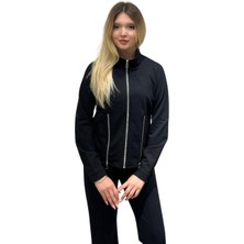 HG Studio Spor Siyah Kadın Ceket