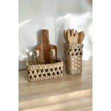 Ss Eral Koop Mutfak 2li Organizer Çok Amaçlı Tezgah Üstü Yağdanlık Baharatlık Set Saksı Çiçeklik Vazo Seti