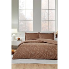 Özdilek Ranforce  Tek Kişilik Nevresim Takımı Barocco Taba