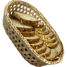 Ss Eral Koop Doğal El Yapımı Dekoratif Çok Amaçlı Hasır Ekmeklik