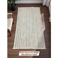 Bella Home Jüt Örgü 80X150 Eko Kilim - Yıkanabilir - Paspas - Koridor Kilim -  Hediyelik Çeyizlik