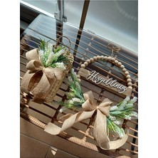 Ss Eral Koop Kapi Dekoru Lavanta Boncuklu Kapi Süsü ve Sepet