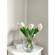 Rose Garden Decor 1 Kalite Yapay Islak Lale 8 Li