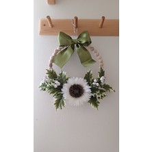 Ss Eral Koop Ayçiçek ve Ahsap Boncuklu Kapi Süsü