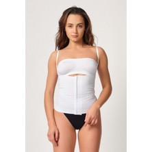 Marsilyan Beyaz Mı Emay 2030 Agraflı Göğsü Açık Atlet Korse