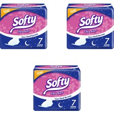 Softy Ultra Gece 7'li Hijyenik Ped 3 Adet
