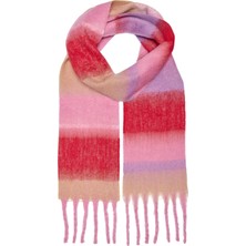 Only Kadın Onlsıgrıd Slım Check Yumuşak Püsküllü Pembe Atkı - 15349859