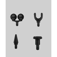 İlanib Ticaret 4 Başlıklı Şarjlı Masaj Tabancası Bel Sırt Boyun Bacak Kas Rahatlatıcı