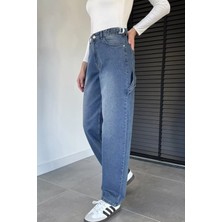 Gülseli Kadın Bol Kesim Jean Kot Pantolon P-00019659
