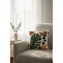 Rolivs Amazonite Tropikal Yaprak Punch Kırlent 47x47 cm - NK1100