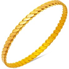 Day 1 Adet Adana Burma Bilezik (Gerçek Altın Görünümlü A Kalite )