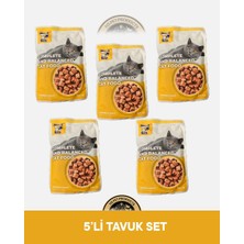 Miss Kis Premium Pouch Tavuklu Yetişkin Kedi Konservesi Seti 5x100 gr