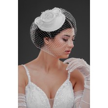 Hediyelik Hikayeler Gelin Kepi Nikah Şapkası Vualet,ekru