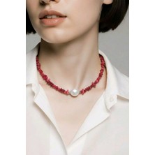 Doğanın Zarafeti: Hakiki Mercan ve Barok Inci Takı Seti