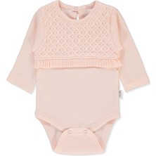 Bebetto Interlok Uzun Kollu Body Ay (Lıttle Lady/25) Pembe