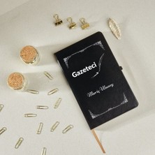 Çılgıntrend Gazetecilere Özel Kişiye Özel Deri Kapak Hediyelik Not Defteri