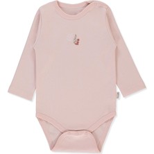 Bebetto Interlok Uzun Kollu Body Yaş (Tıny Florıst) Pembe