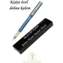 Kalemhane Kişiye Özel Scrikss Dolma Kalem Özel Kutulu (Indigo)