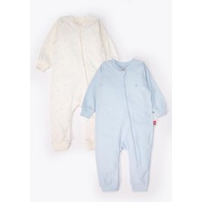 Bebetto Eldivensiz Patiksiz Tulum 2li (Cute Bear) Mavi