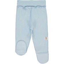 Bebetto Organik Interlok Patikli Pantolon (Organıc Sleepy Sheepy) Mavi