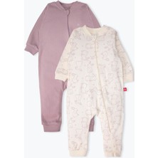 Bebetto Eldivensiz Patiksiz Tulum 2li (Cute Bunny) Mor