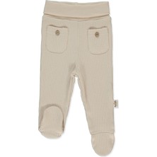 Bebetto Organik Raporlu Kaşkorse Patikli Pantolon (Organıc Born Wıth Love) Bej
