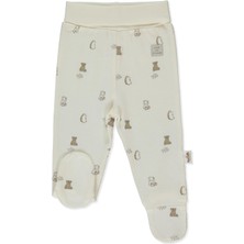 Bebetto Organik Interlok Patikli Pantolon (Organıc Fun Moment) Ekru