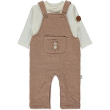 Bebetto Jakarlı Kapitone Salopet 2li Takım (Bearısh) Kahverengi