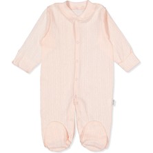 Bebetto Dış Dikiş Ajurlu Patikli Tulum (Basıc/25) Pembe