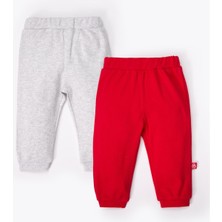 Bebetto Patiksiz Pantolon 2li (Always Raporlu Interlok) Kırmızı