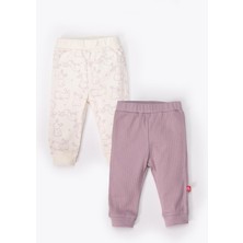 Bebetto Patiksiz Pantolon 2li (Cute Bunny) Mor