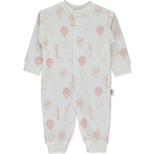 Bebetto Organik Interlok Patiksiz Mini Tulum (Organıc Born Wıth Love) Ekru