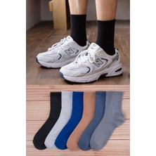 Bgk Unisex Düz Tenis Çorap 6 Çift Renkli Yüksek Lifli Pamuk İpliklerle Rahat Kullanım
