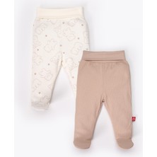 Bebetto Patikli Pantolon 2li (Cute Bear) Bej
