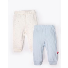 Bebetto Patiksiz Pantolon 2li (Cute Bear) Mavi
