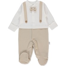 Bebetto Jakarlı Iki Ip Patikli Tulum (Baby Kıng/25) Bej