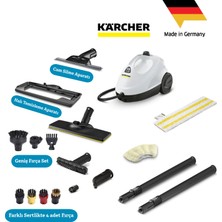 Karcher Sc 2 Easyfix Plus Set Sarı 1500W 3.2 Bar Buharlı Temizlik Makinesi - Zemin ve Yüzey Temizliği Için Tam Set - Ergonomik Easyfix Zemin Başlığı ve Mikrofiber Bez Dahil -Buharlı Temizleyici